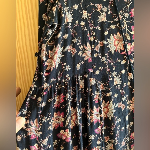 Love Black and Pink Flowered Dress Size Small - Picture 3 of 10